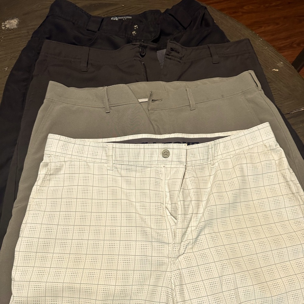 4 pair bundle! Size 36 men’s shorts. PGA golf shorts included!